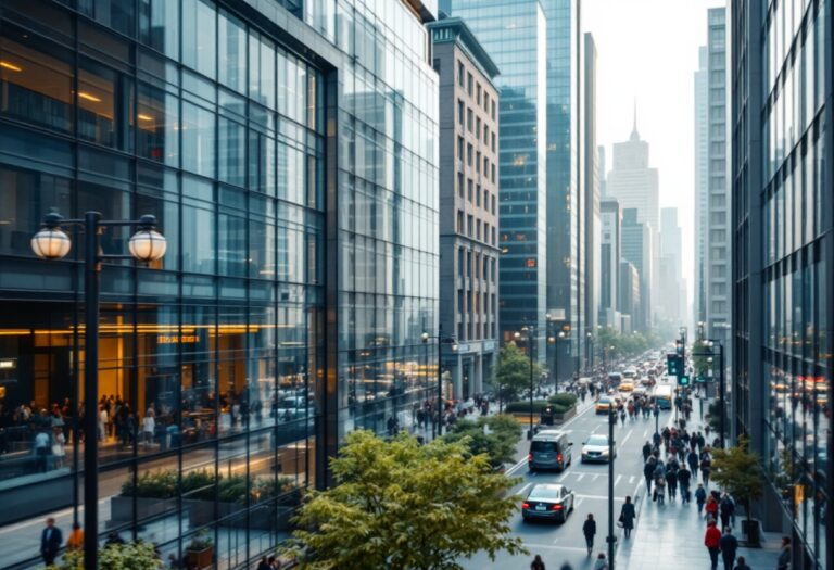 Rappresentazione del futuro del capitalismo tra stato e privato