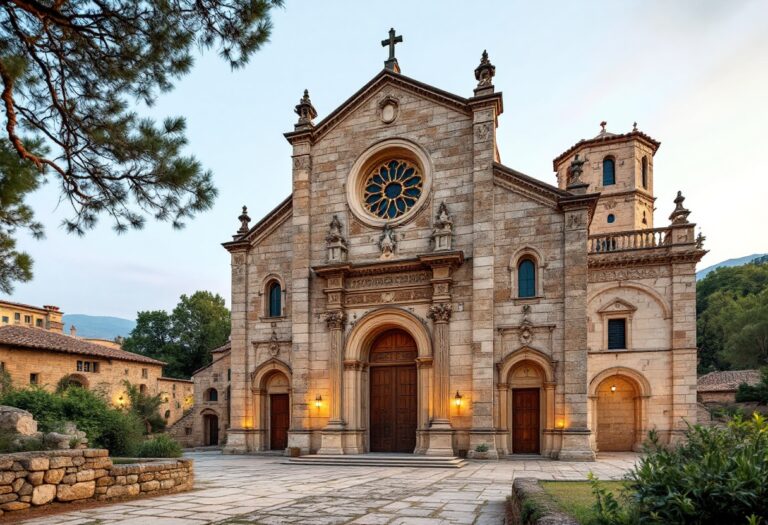 Vista della chiesa románica di Santa Creu de Creixà