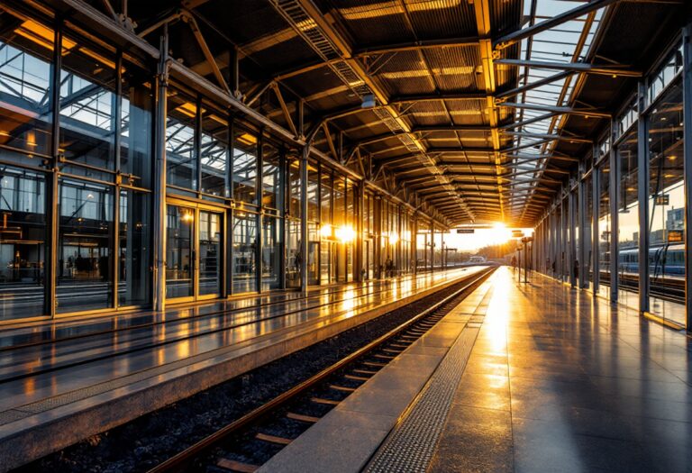 Treno Talgo in un paesaggio polacco, simbolo di opportunità