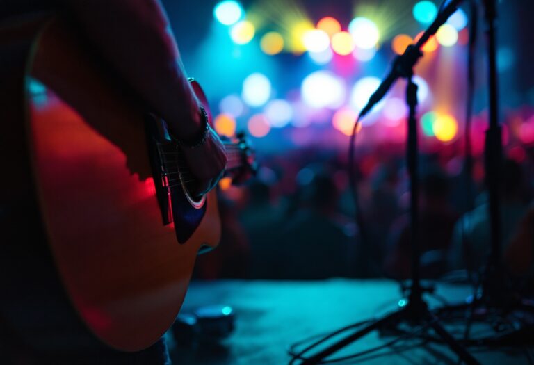Kekko dei Modà sul palco del Festival di Sanremo dopo l'incidente