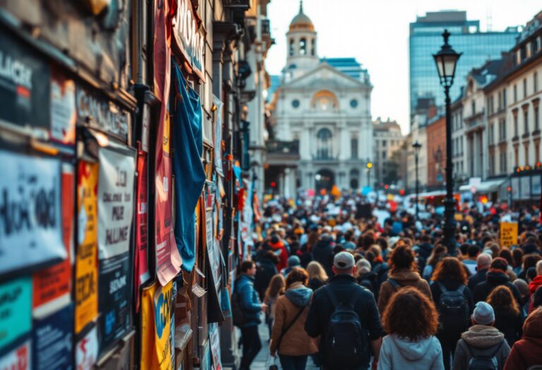 Manifestantes a Madrid per il diritto alla casa