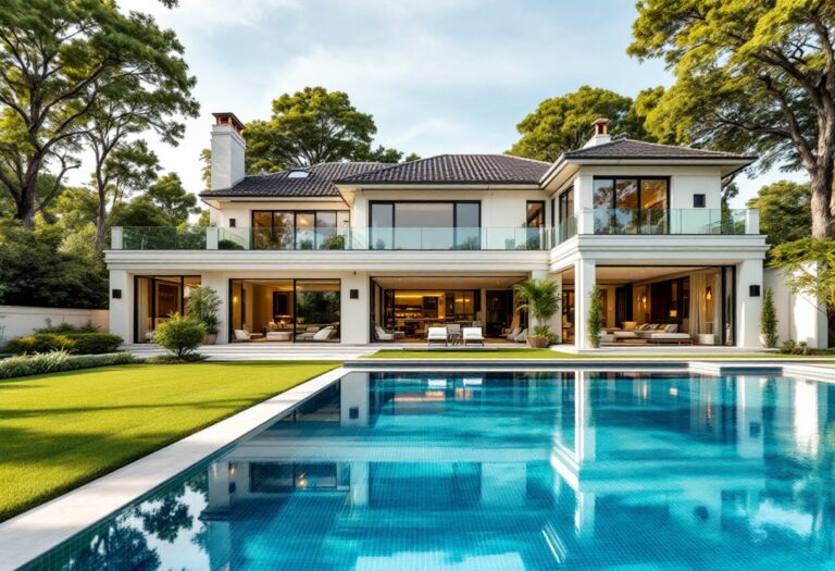 Vista esterna della mansione Kardashian-Jenner in vendita