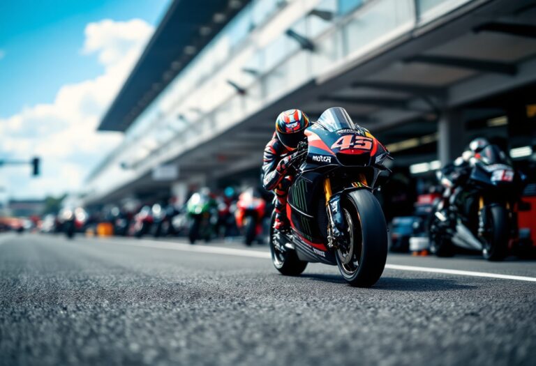 Marc Márquez in azione durante una gara di MotoGP