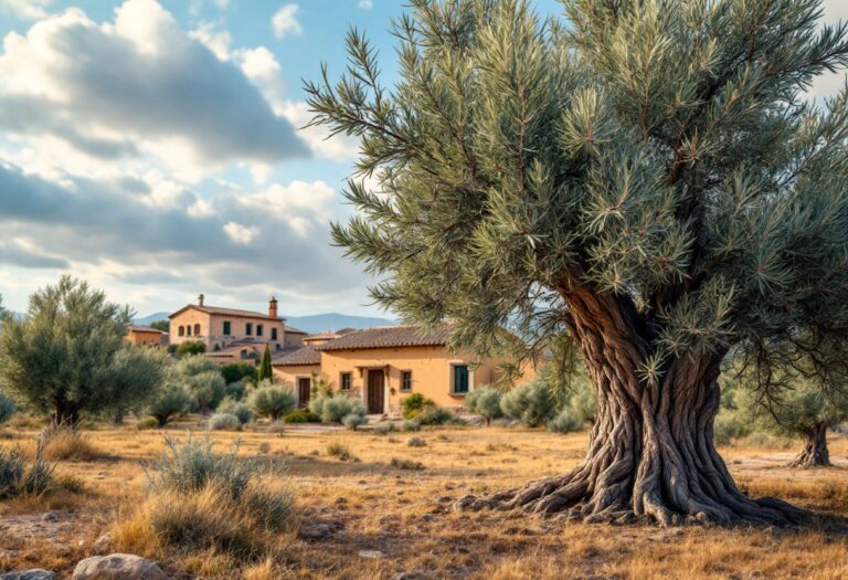 Vista panoramica de Piedras Albas en Cáceres