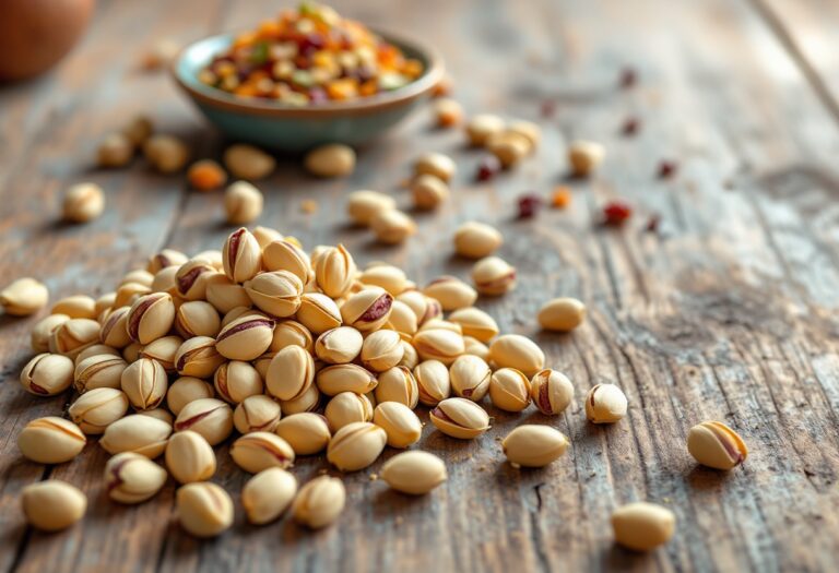 Pistachos en un tazón, ideal para combatir el insomnio