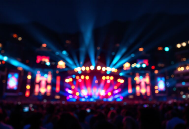 Roberto Benigni sul palco del Festival di Sanremo 2025