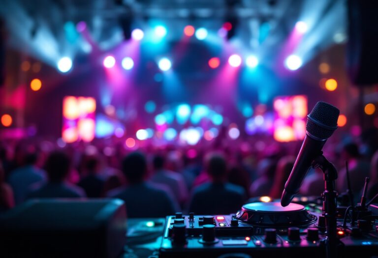 Immagine del Festival di Sanremo 2025 con artisti sul palco