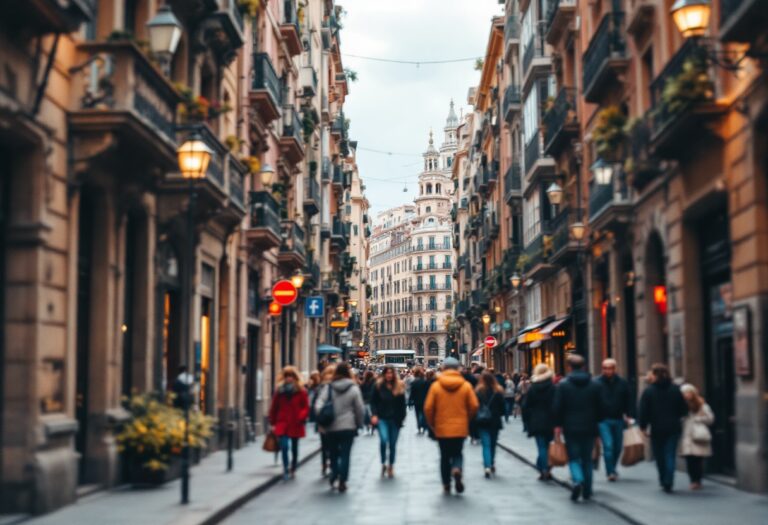Vista di un angolo nascosto di Barcellona