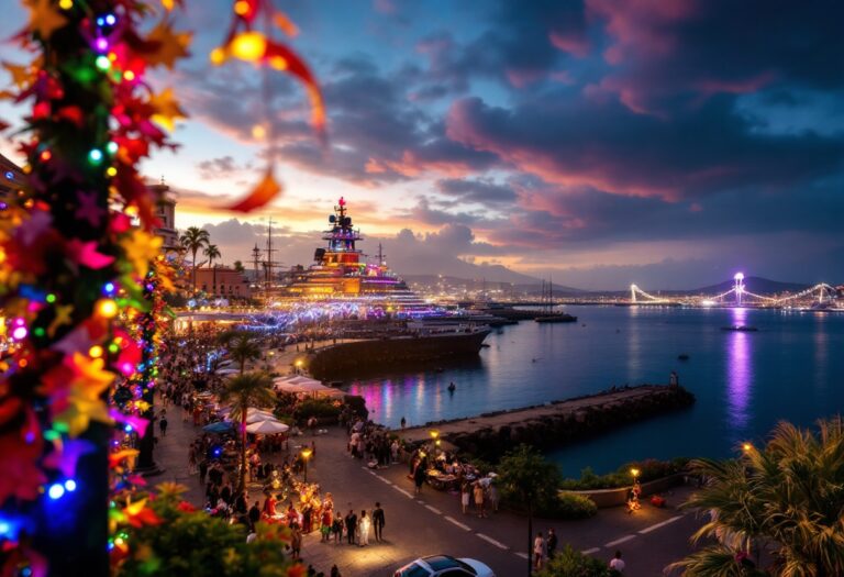 Immagine del Carnaval di Tenerife con misure di sicurezza