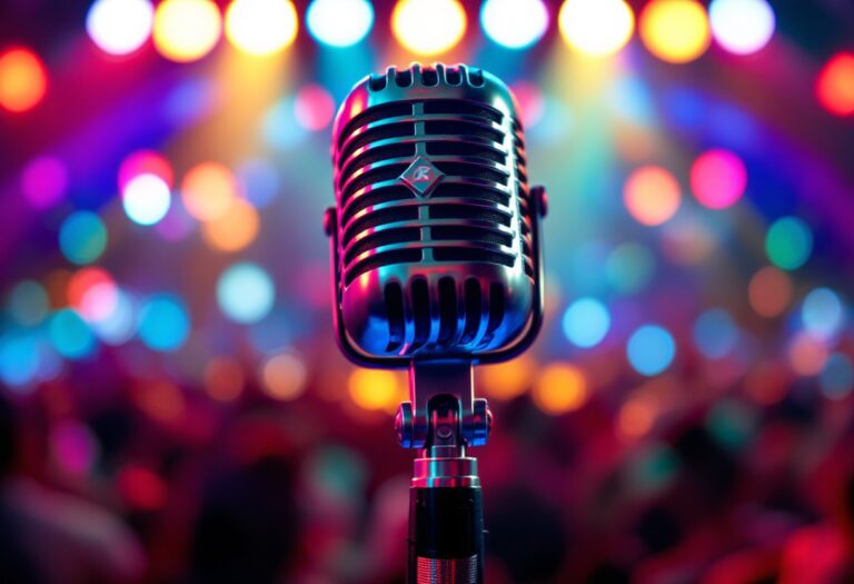 Tony Effe sul palco del Festival di Sanremo 2025