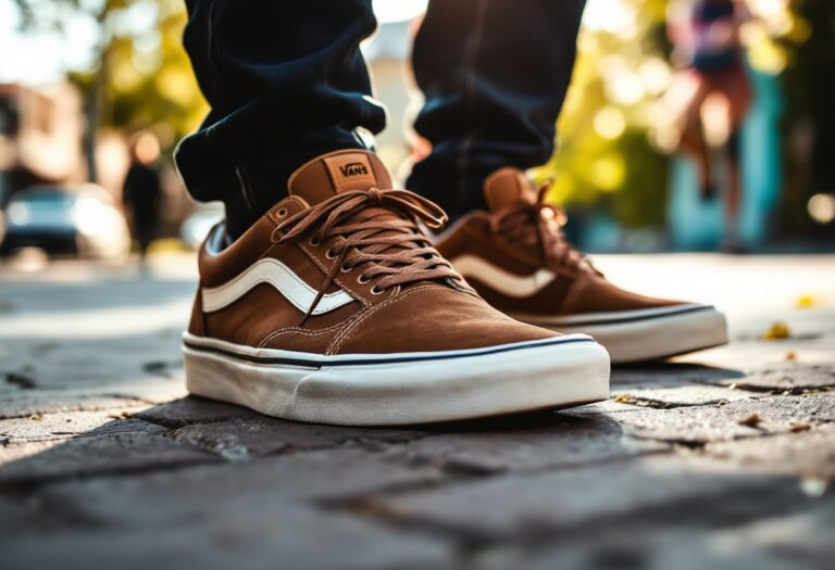 Zapatillas Vans Ward en un entorno de skate