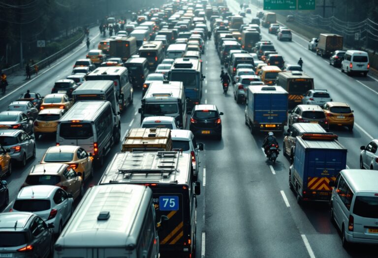 Accidente en la AP-7 con vehículos involucrados