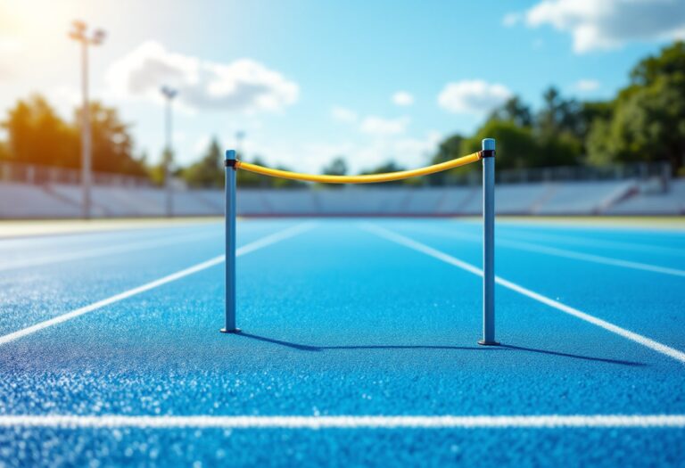Armand Duplantis celebra la vittoria al mondiale di atletismo