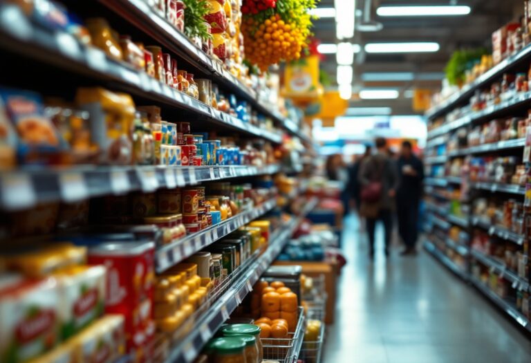 Grafico che illustra la battaglia dei prezzi nel cibo in Spagna