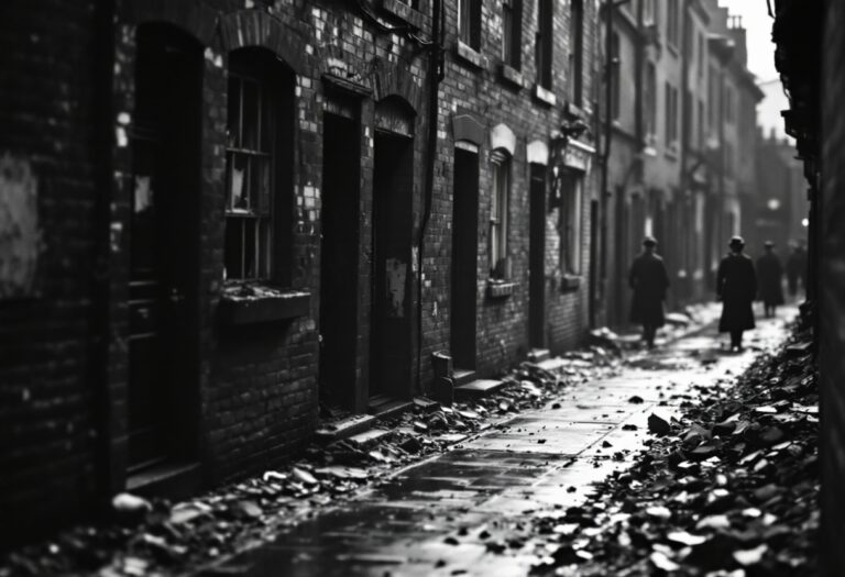 Immagine storica del Blitz a Belfast e il suo impatto