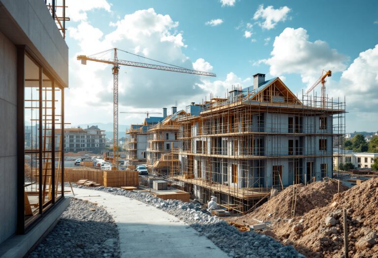 Aumento de la construcción de viviendas en España en 2023