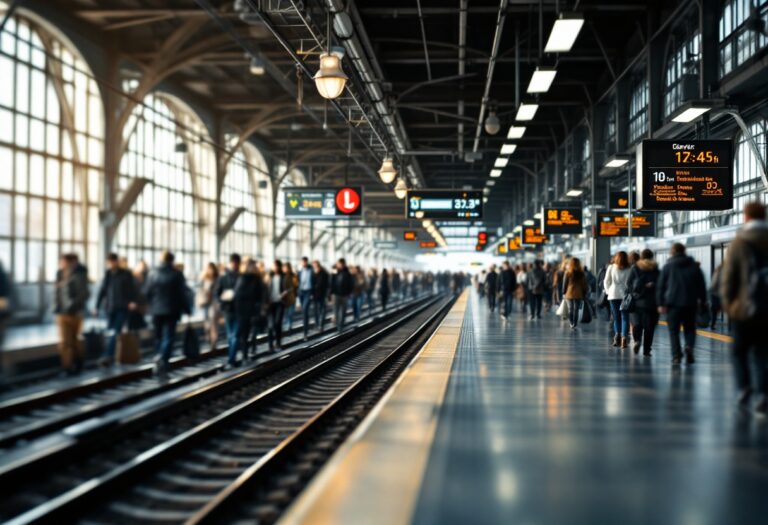 Pasajeros atrapados en el caos del tren en Barcelona