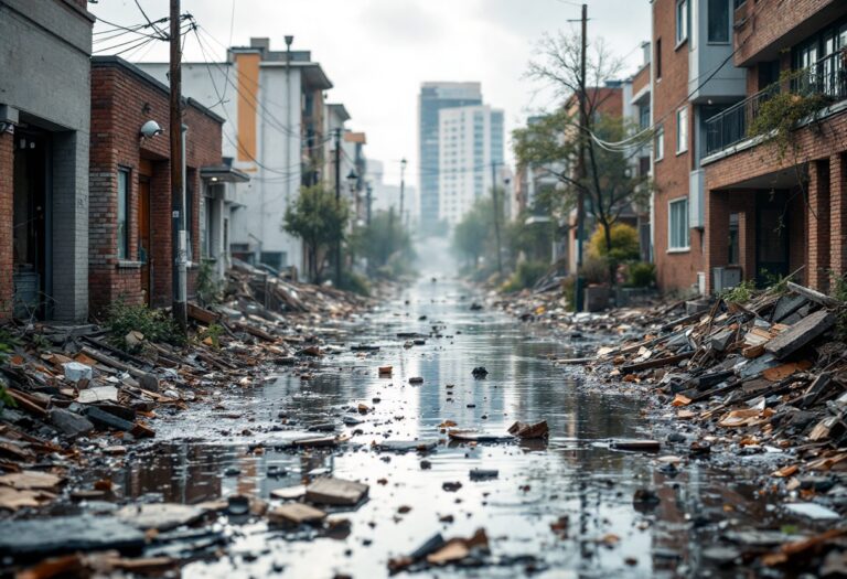 Immagine che mostra i danni causati dalla dana in Valencia