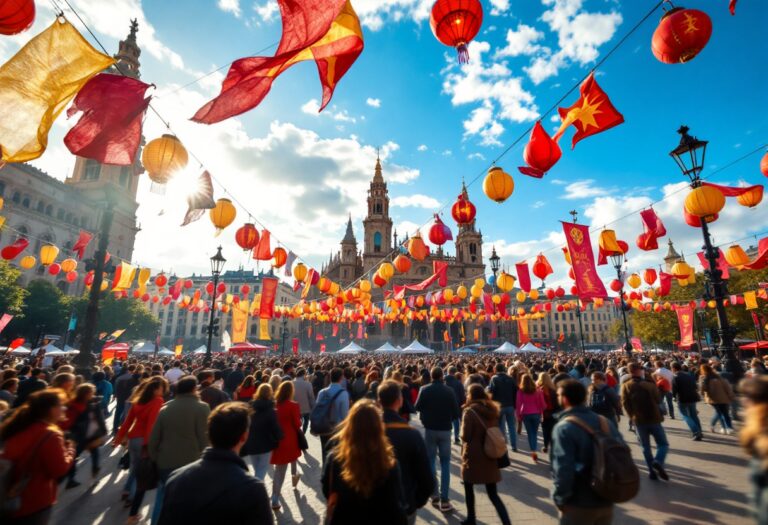 Immagine dell'esplosione durante le Fallas di València