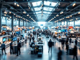Immagine della feria AMT 2025 con espositori e visitatori