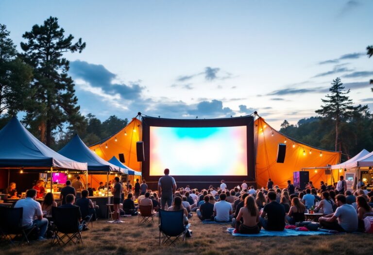 Immagine del Festival de Málaga con film e pubblico
