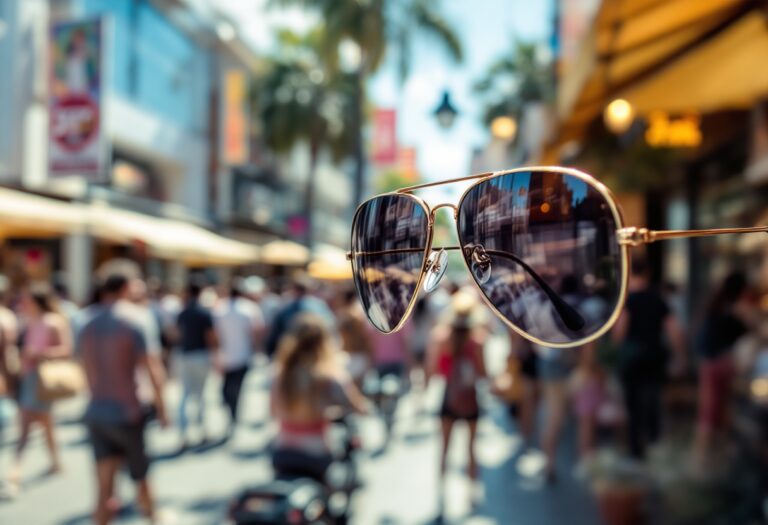 Gafas de sol aviador en un fondo elegante