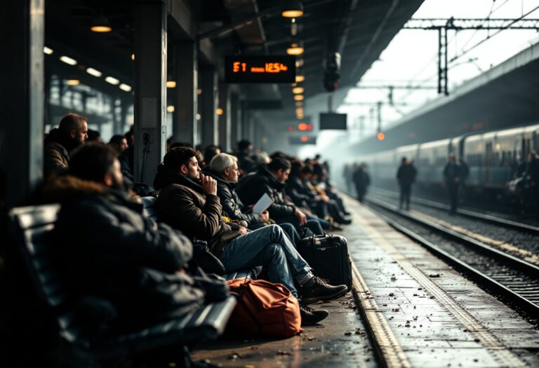 Manifestazione durante la huelga general di Renfe e Adif