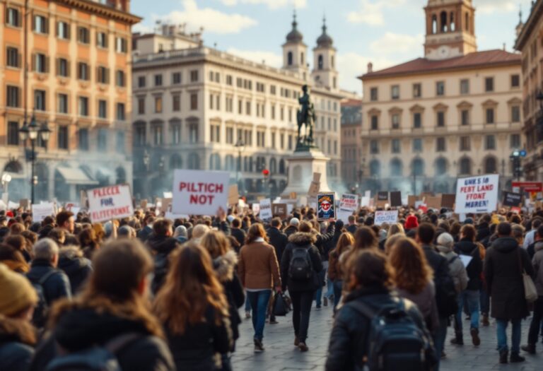 Manifestazione contro Tesla in Europa per le scelte di Musk
