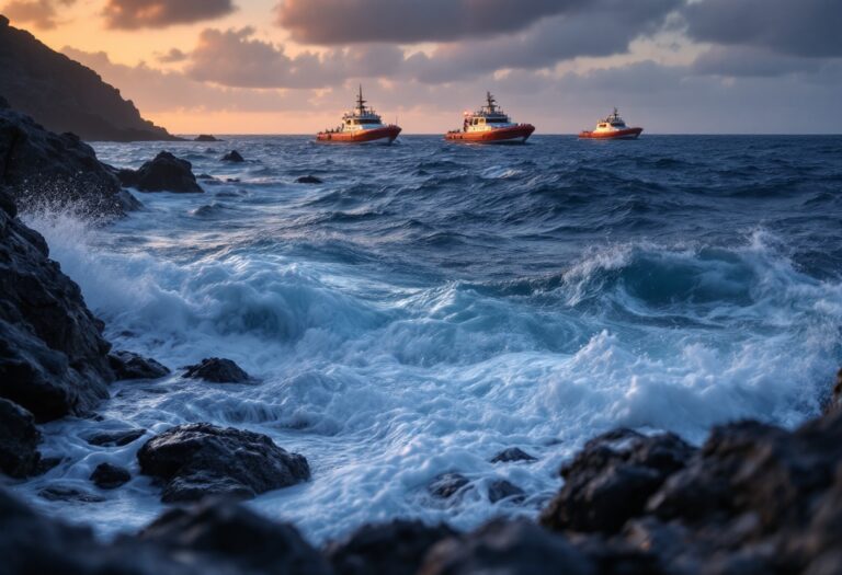 Operazione di salvataggio di migranti a El Hierro