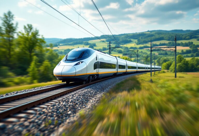 Mappa della rete ferroviaria Starline in Europa