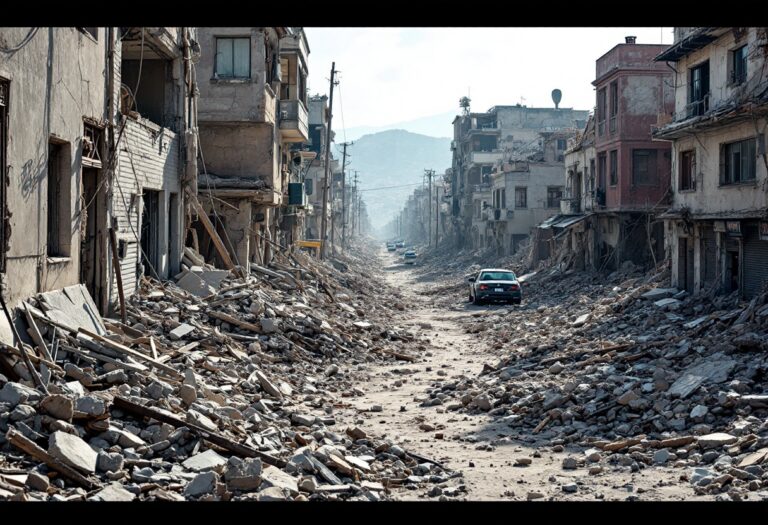 Immagine del terremoto in Birmania e i suoi effetti