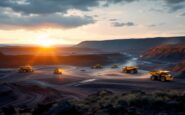 Minero australiano al lavoro in una miniera