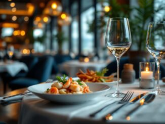Piatto gourmet del ristorante Alevante a Chiclana