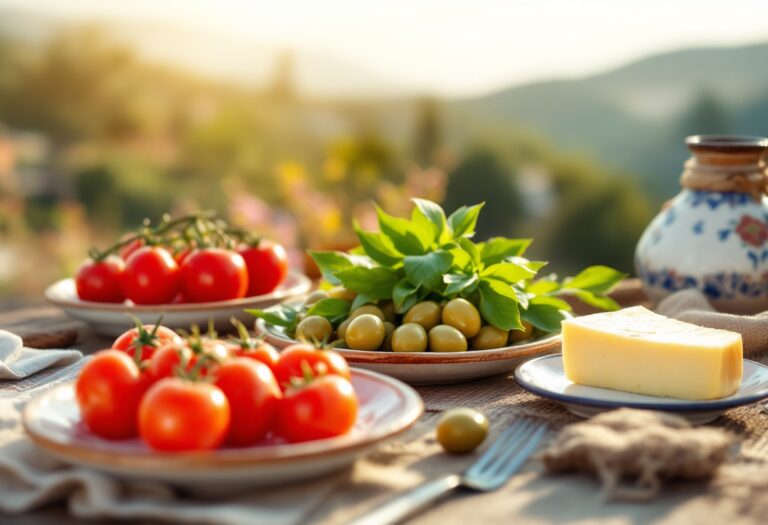 Plato colorido con alimentos saludables y frescos