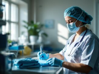 Alma Bollo durante la hospitalización urgente por salud