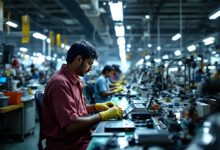 Estrategia de producción de Apple en el contexto comercial