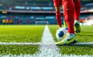 Giocatori del Barcelona festeggiano la vittoria in Liga