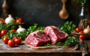 Taglio di carne cuello de ternera fresco e succulento