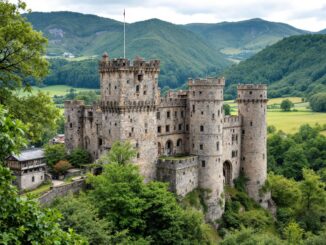Vista panoramica del castillo de Samobor en Croacia