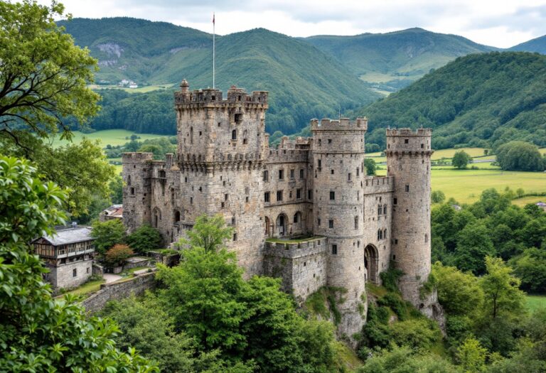Vista panoramica del castillo de Samobor en Croacia