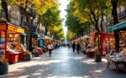 Festa di Sant Jordi con libri e rose a Barcellona