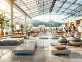 Immagine di Cevisama 2024 con focus su ceramiche innovative
