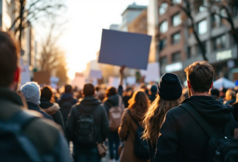 Manifestazione contro il neonazismo a Madrid