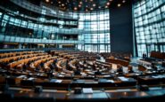 Alvise Pérez durante la sua testimonianza al Parlamento Europeo