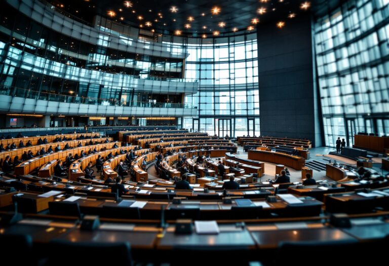 Alvise Pérez durante la sua testimonianza al Parlamento Europeo