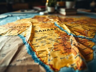 Mappa del Sáhara Occidental con errori di cartografia