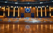 Luis Alvise Pérez durante una sessione del Parlamento Europeo