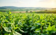 Campo di habas in Catalunya come alternativa alla soja