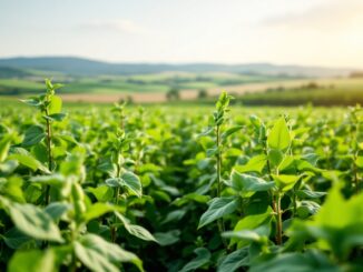 Campo di habas in Catalunya come alternativa alla soja
