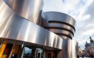 Polizia durante il desalojo al Museo Guggenheim di Bilbao